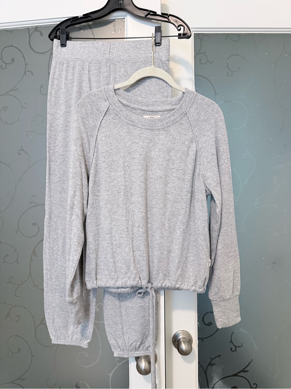 UGG Kids Light Gray Long-Sleeve Set